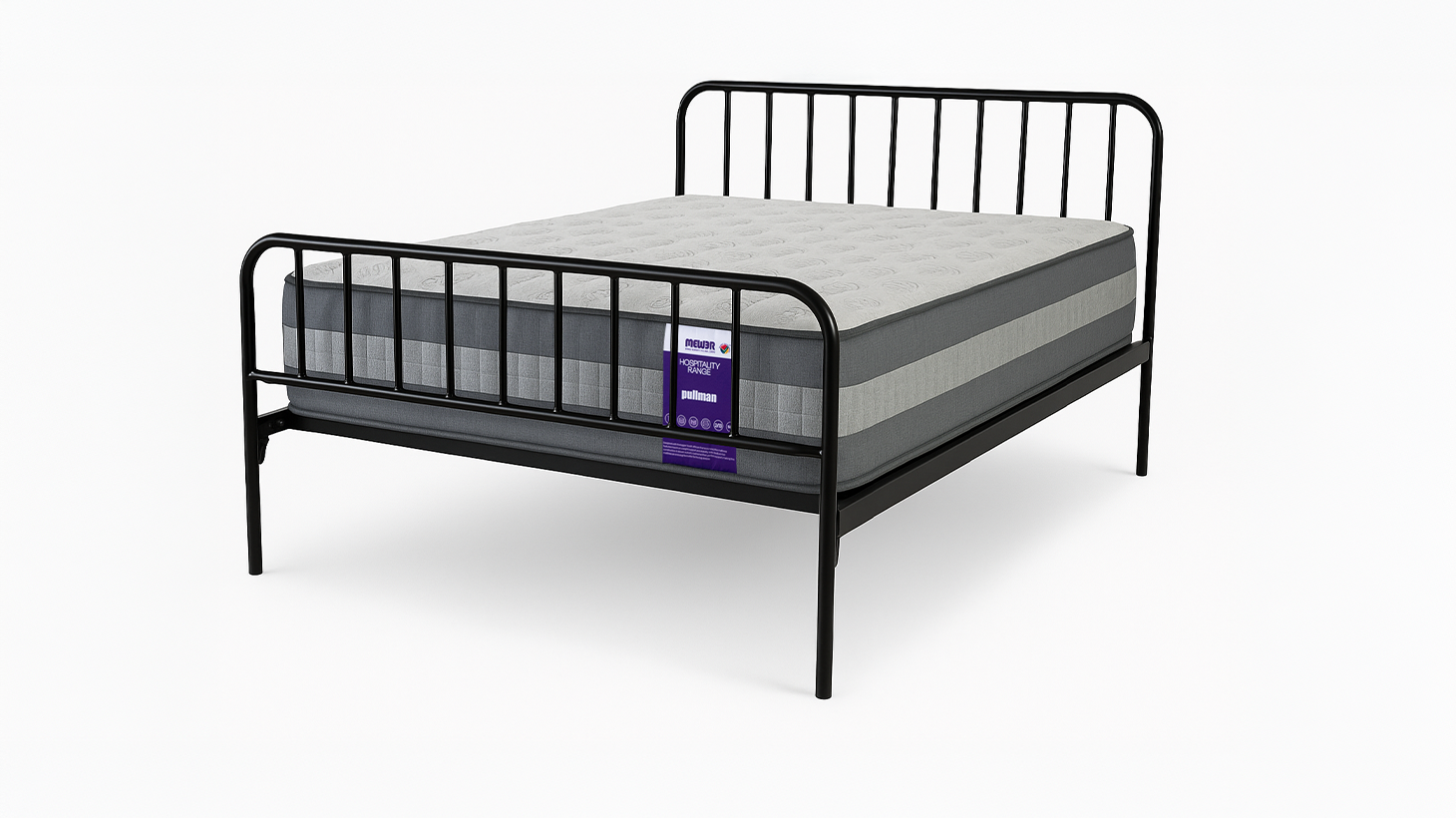 Mewer Pullman Mattress and Arman Metal Bed Frame Combo